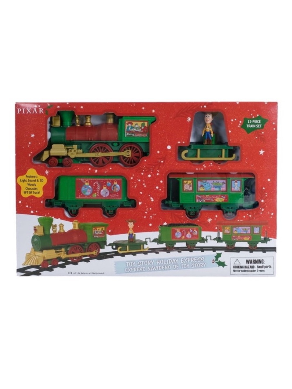 NIB. DISNEY Toy Story Holiday Express 12-Piece Train Set